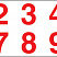 Знак F 29 Комплект цифр для знака F27 и 42 пленка ПП