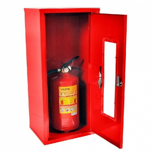 Шкаф ШПО-103 "А" 300-650-230 навесной открытый красный/белый Место для 1 огнетушителя до ОП-10 или до ОУ-5